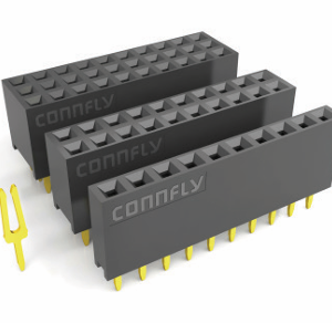 CONECTOR PASSO 2,54MM  FÊMEA (EQUIVALENTE A MCI)  180 GRAUS