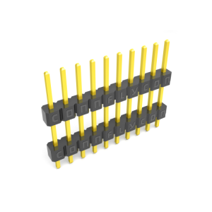 BARRA DE PINOS 2.54MM  COM ESPAÇADOR