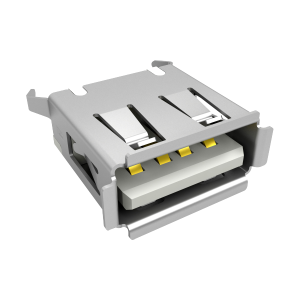 CONECTORES USB TIPO A  FÊMEA 180 GRAUS