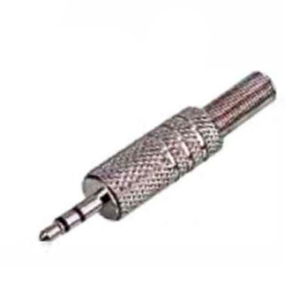 3.5mm Plug P-2 stereo  Metal c/ mola