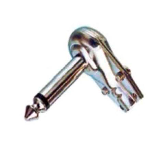 6.35mm mono Plug  Metal, right angle