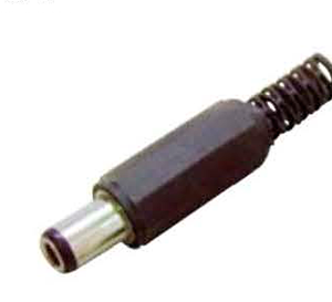 Dc Plug W/Cable protector  A: 2. 1x5. 5x9. 0mm  V: 2. 5x5. 5x9. 0mm