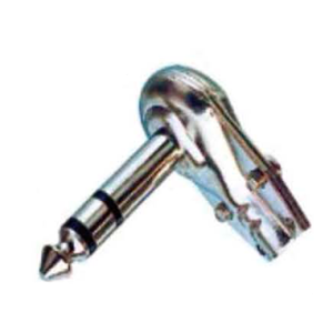 6.35mm mono Plug  Metal, right angle